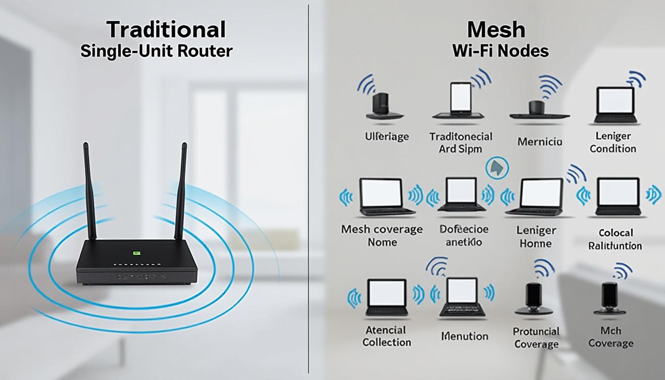 Comment choisir entre un routeur mesh et un routeur classique ? 2 découvrez comment choisir entre un routeur mesh et un routeur classique en fonction de vos besoins pour une connexion internet optimale à la maison ou au bureau.